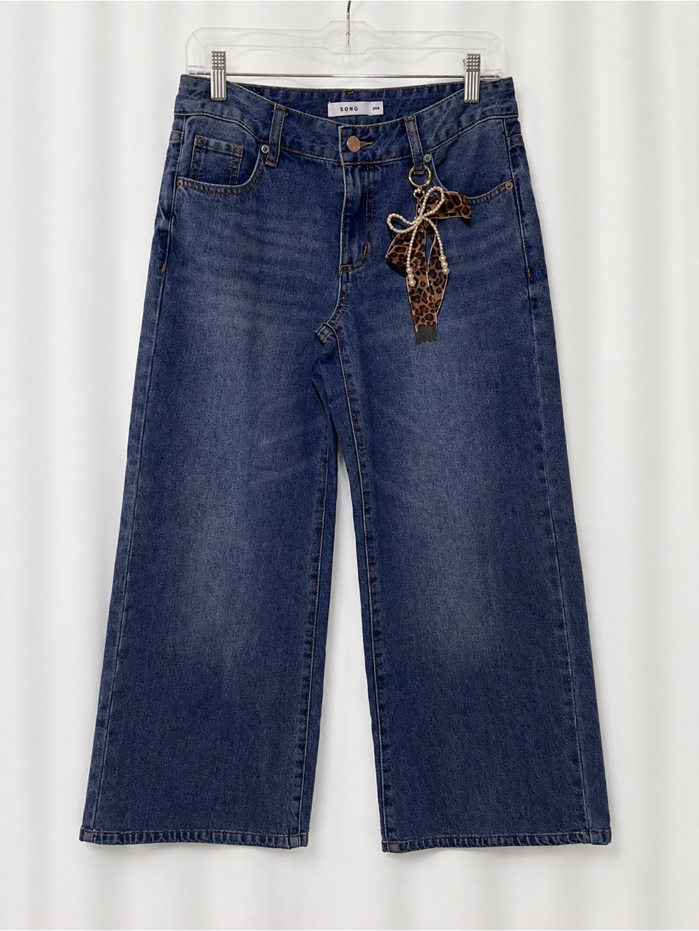 SONO High-Rise Wide Leg Jeans in Dark Blue